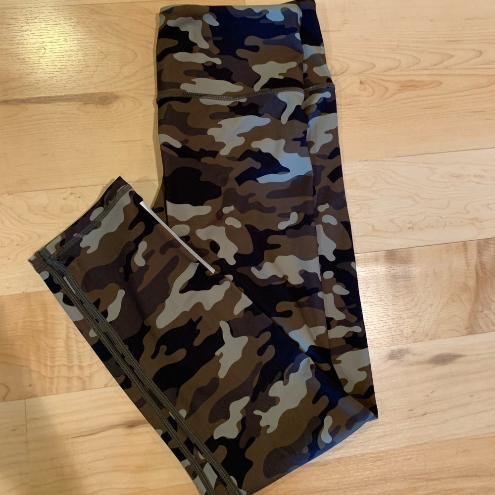 Light Green Camo Reflective Soft n Snug Mid-Rise 7/8 24”